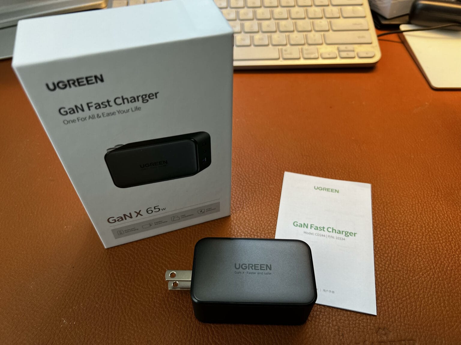 UGreen's 65W GaN charger can top off three devices at once.