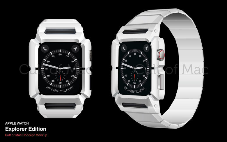 Apple Watch Explorer Edition mockups: A ruggedized Apple Watch for athletes.