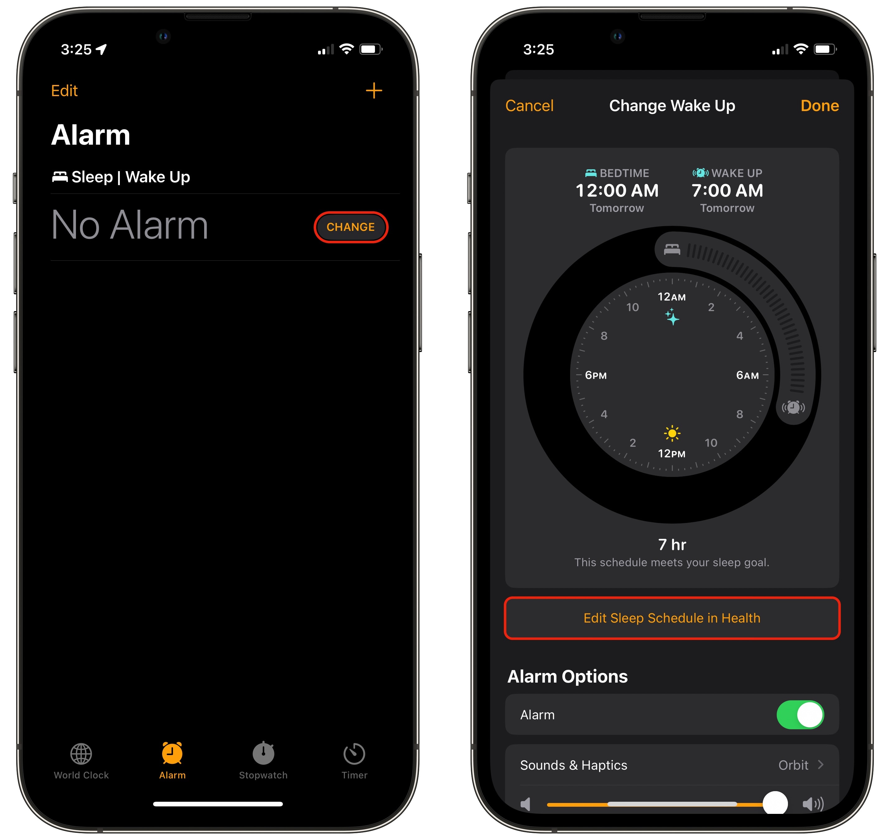 To track sleep stages with Apple Watch, first edit your sleep schedule in Clock.