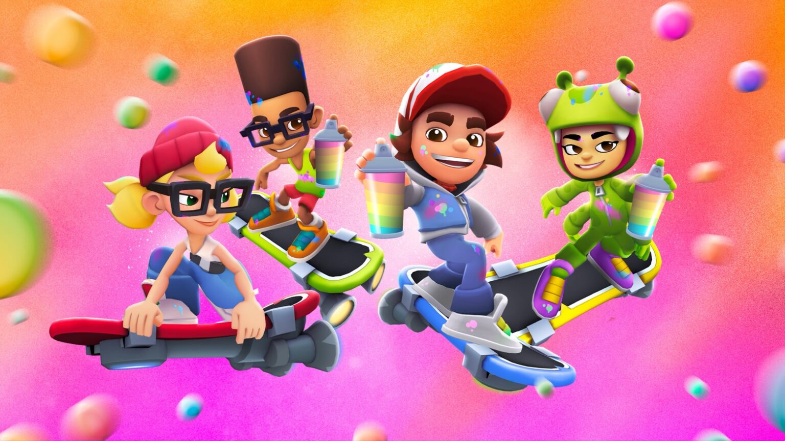 Skate, grind tag and escape in 'Subway Surfers Tag' on Apple Arcade