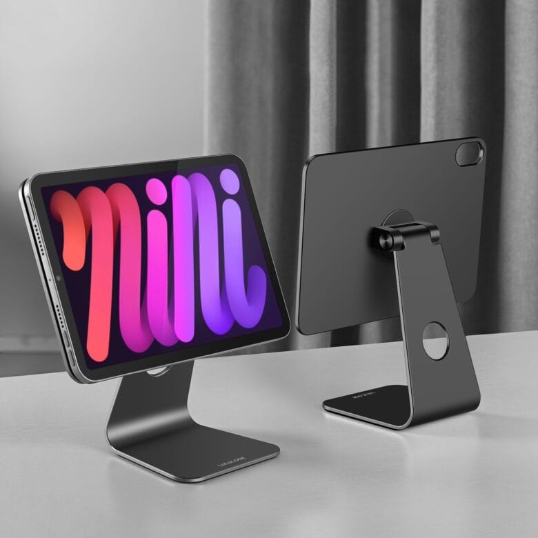 Giveaway: Attach your iPad mini 6 to the Lululook stand in a snap.