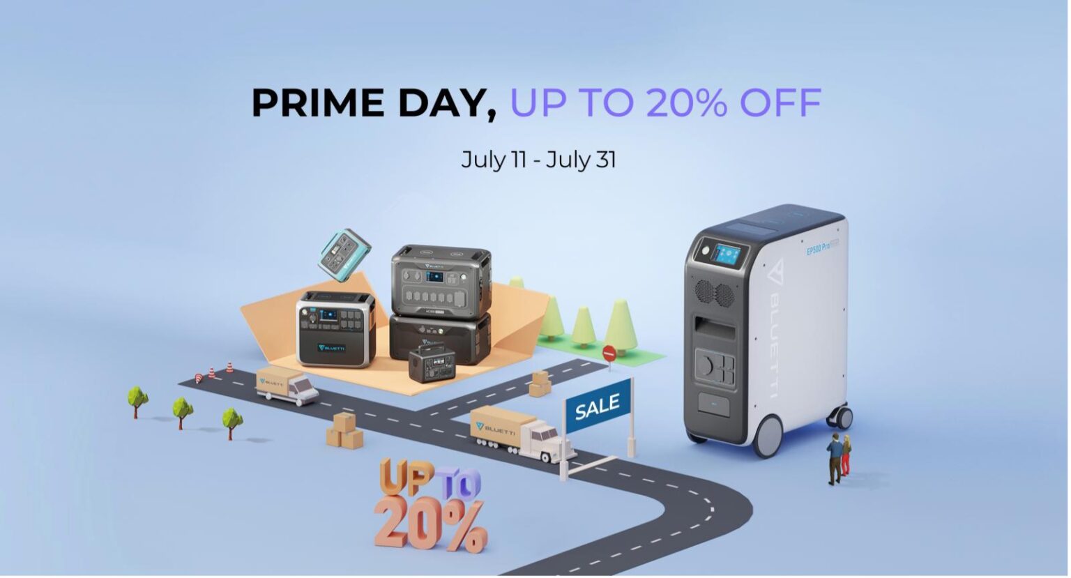 Amazon Prime Day features big deals on Bluetti power products this year.