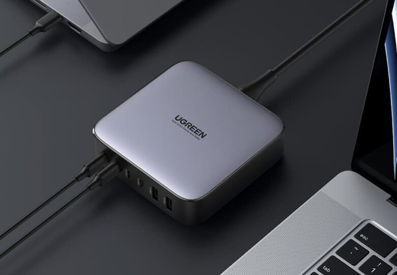 This small-yet-powerful six-port Ugreen charger can fully charge a MacBook Pro in 1.5 hours.