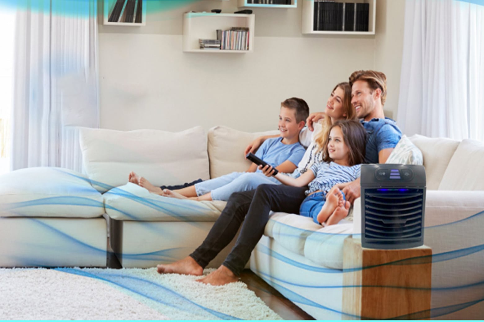 Clear the air with this air 8-in-1 air purifier.