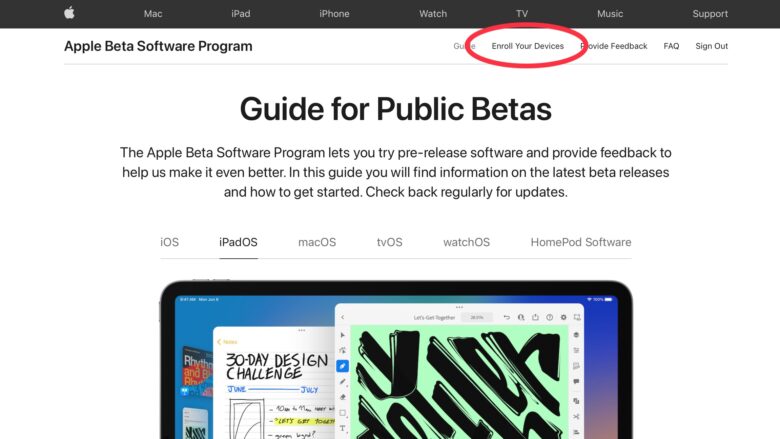 How to enroll your devices into the Apple Beta Software Program