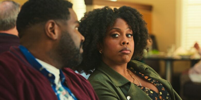 Loot recap Apple TV+: Howard (played by Ron Funches) needs some help with Tanya (Amber Chardae Robinson).