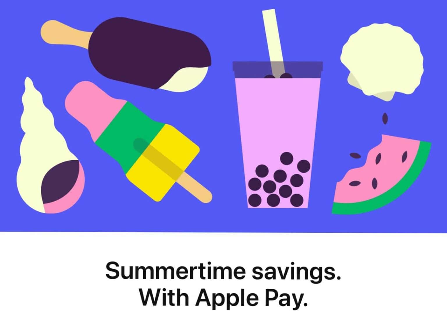 Apple Pay fun in the summertime: Get big discount from 13 retailers.