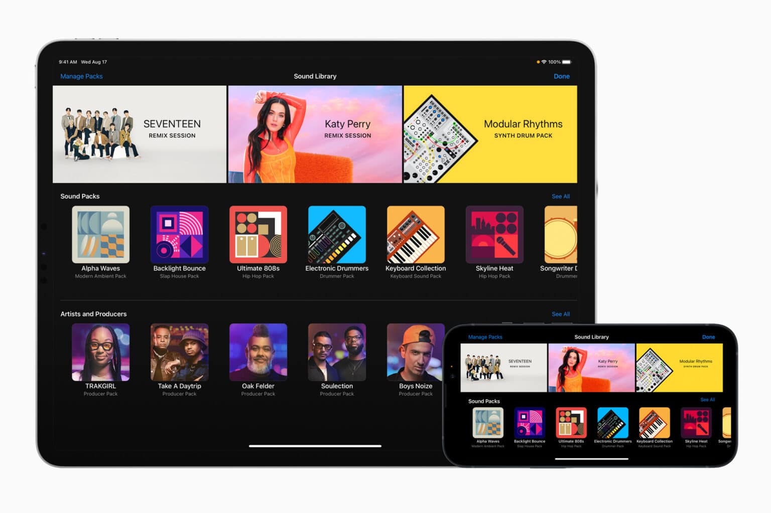 Using GarageBand on iPhone and iPad, aspiring musicians can learn how to remix hit songs from Katy Perry and K-pop supergroup Seventeen.