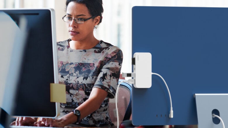 Cut cable clutter with mountable Belkin 6-in-1 hub