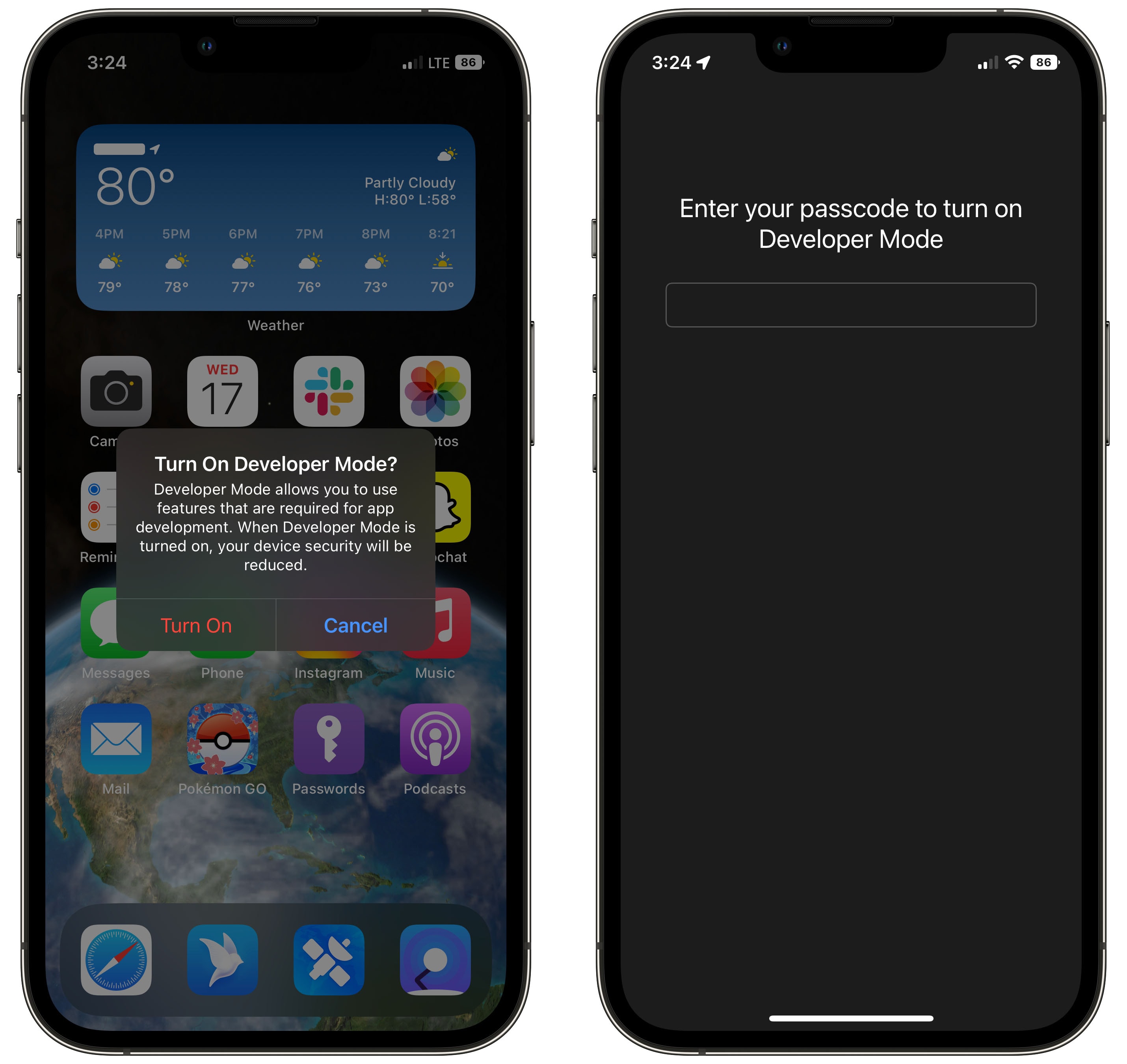 You will be asked once more if you are really very sure you want to enable Developer Mode.