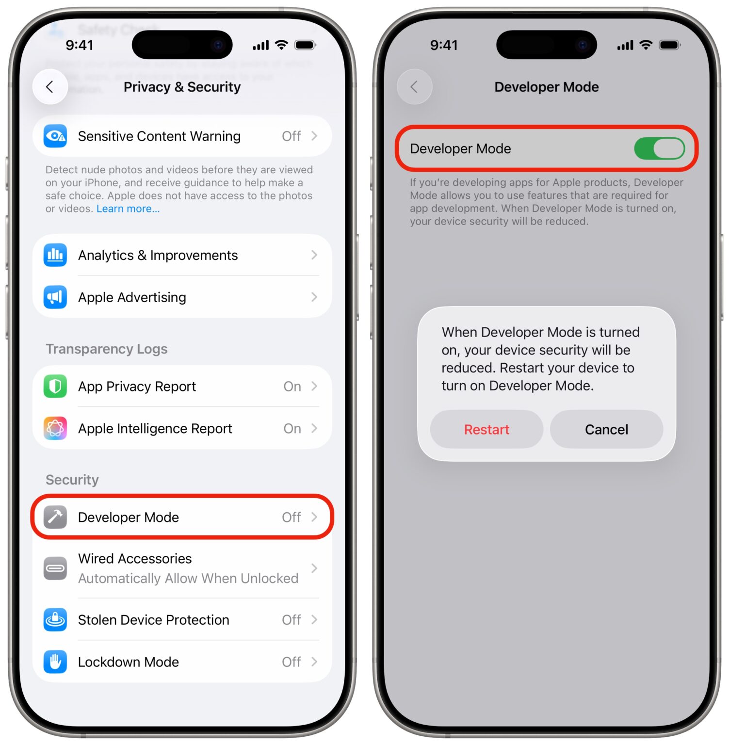 iPhone Developer Mode: Run your own apps using this switch | Cult of Mac