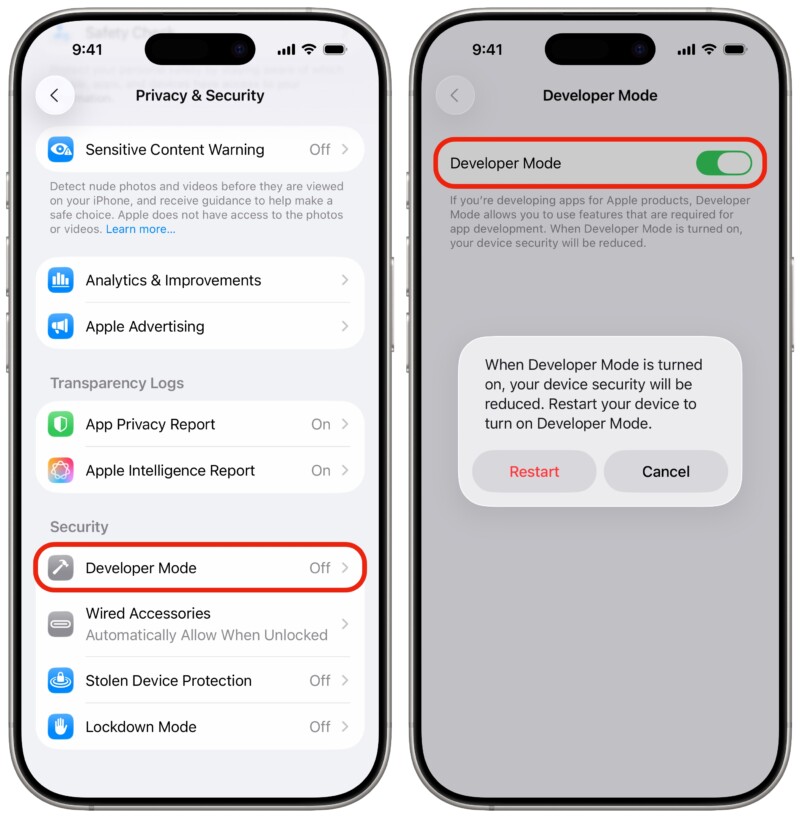 iPhone Developer Mode: Run your own apps using this switch | Cult of Mac