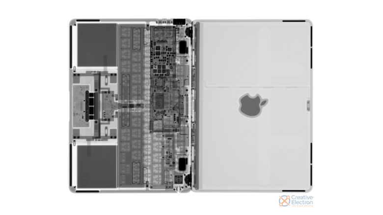 X-ray of 2022 MacBook Air with Apple M2