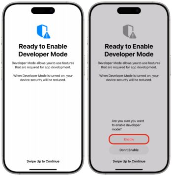 iPhone Developer Mode: Run your own apps using this switch | Cult of Mac