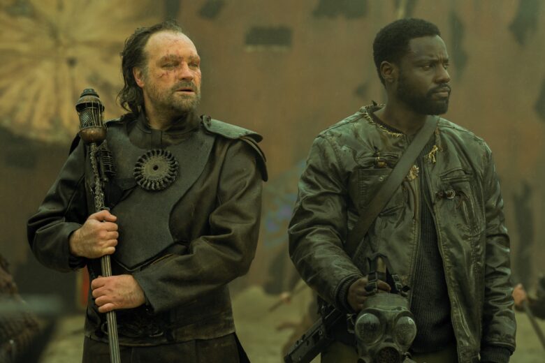 "See" recap Apple TV+: Tormado (played by David Hewlett, left) and his sighted comrade Oloman (Dayo Okeniyi) look like trouble.