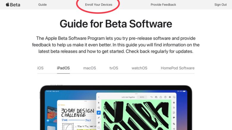 How to enroll your devices into the Apple Beta Software Program