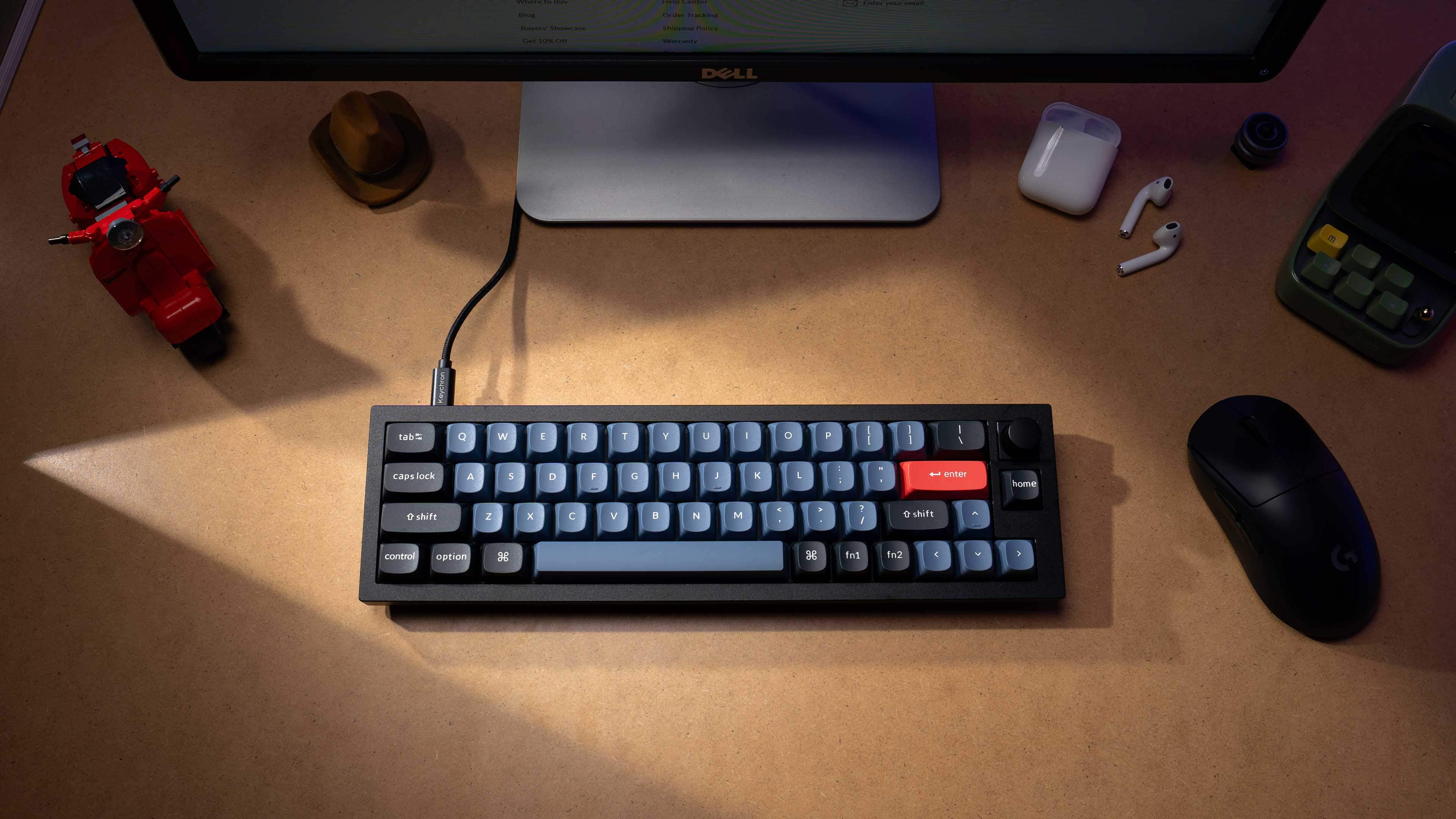 With just four rows of keys, the new Keychron Q9 mechanical keyboard features an unusually small 40% layout.