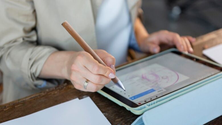 Go old school with this wooden iPad stylus