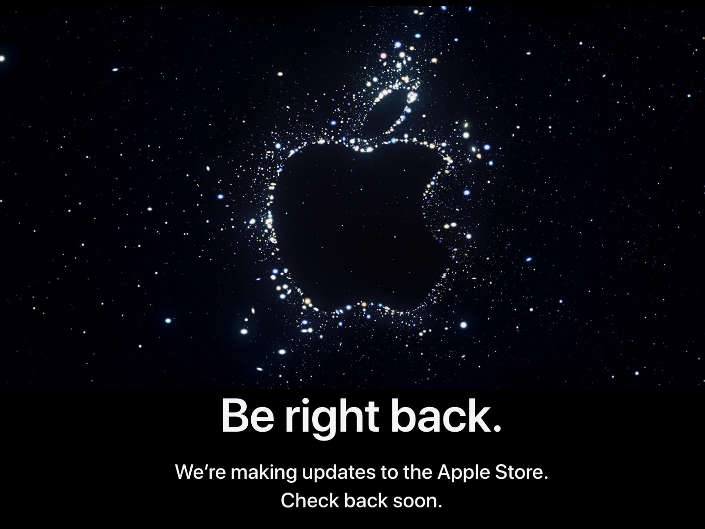 Apple Store down Far Out event