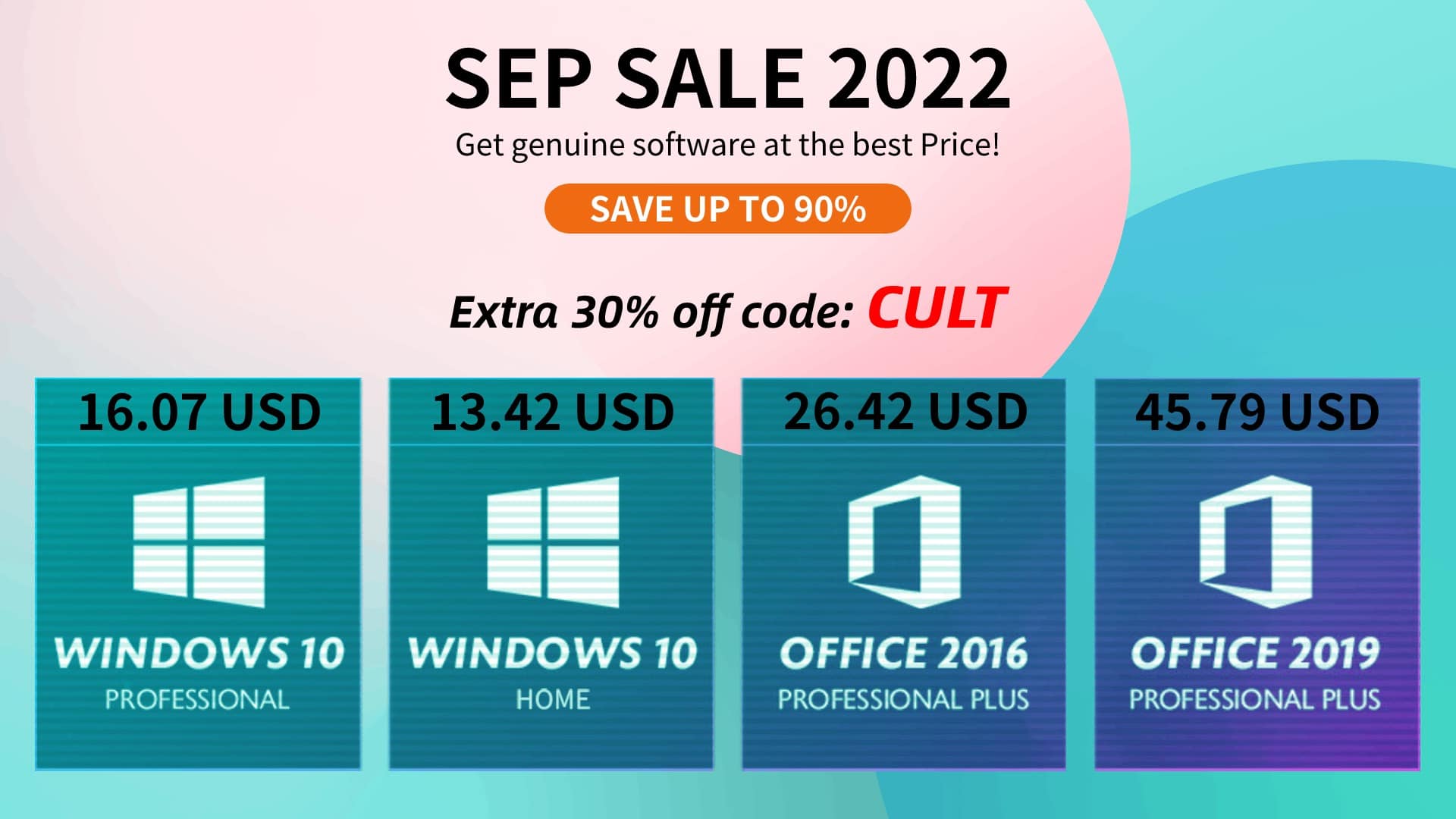 If you want to save money on genuine Microsoft software, visit CDKeylord.com using the link above.  And don't forget to enter promo code CULT to get extra savings.