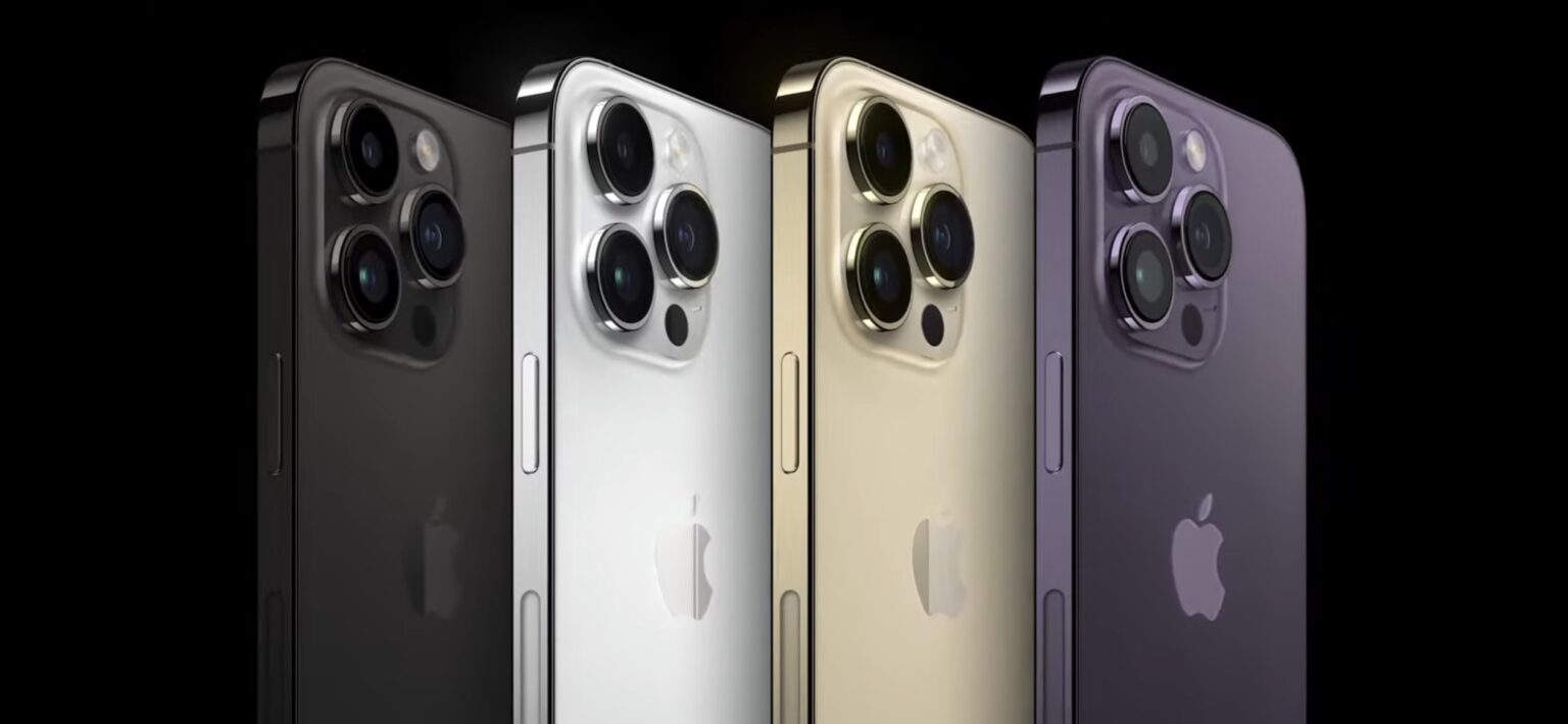 The new iPhone 14 Pro and Pro Max come in four colors -- two of them new (space black and dark purple).