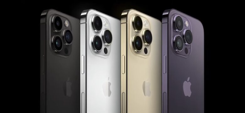 The new iPhone 14 Pro and Pro Max come in four colors -- two of them new (space black and dark purple).