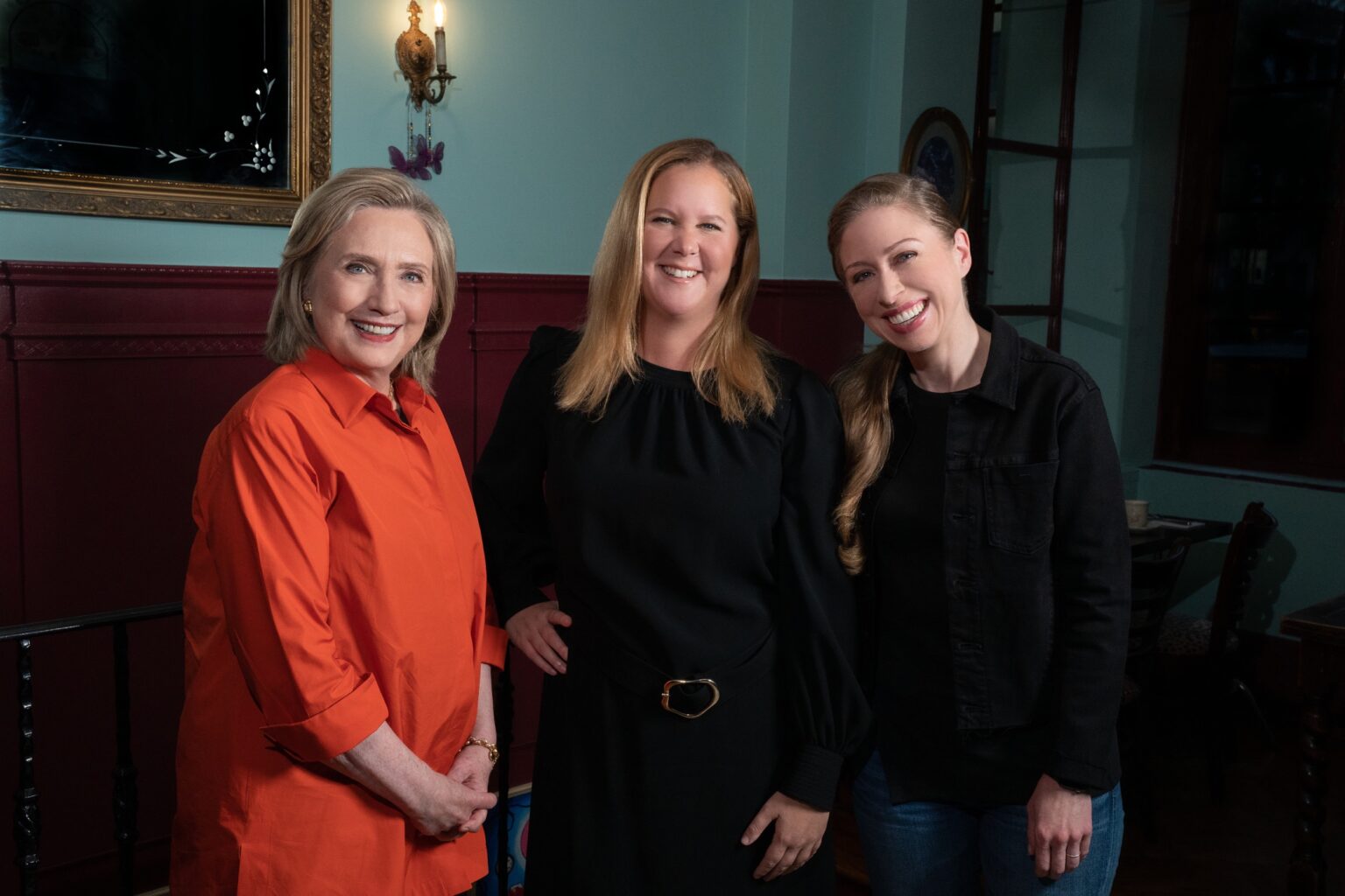 Gutsy review Apple TV+: Gutsy women Hillary Clinton, Amy Schumer and Chelsea Clinton.