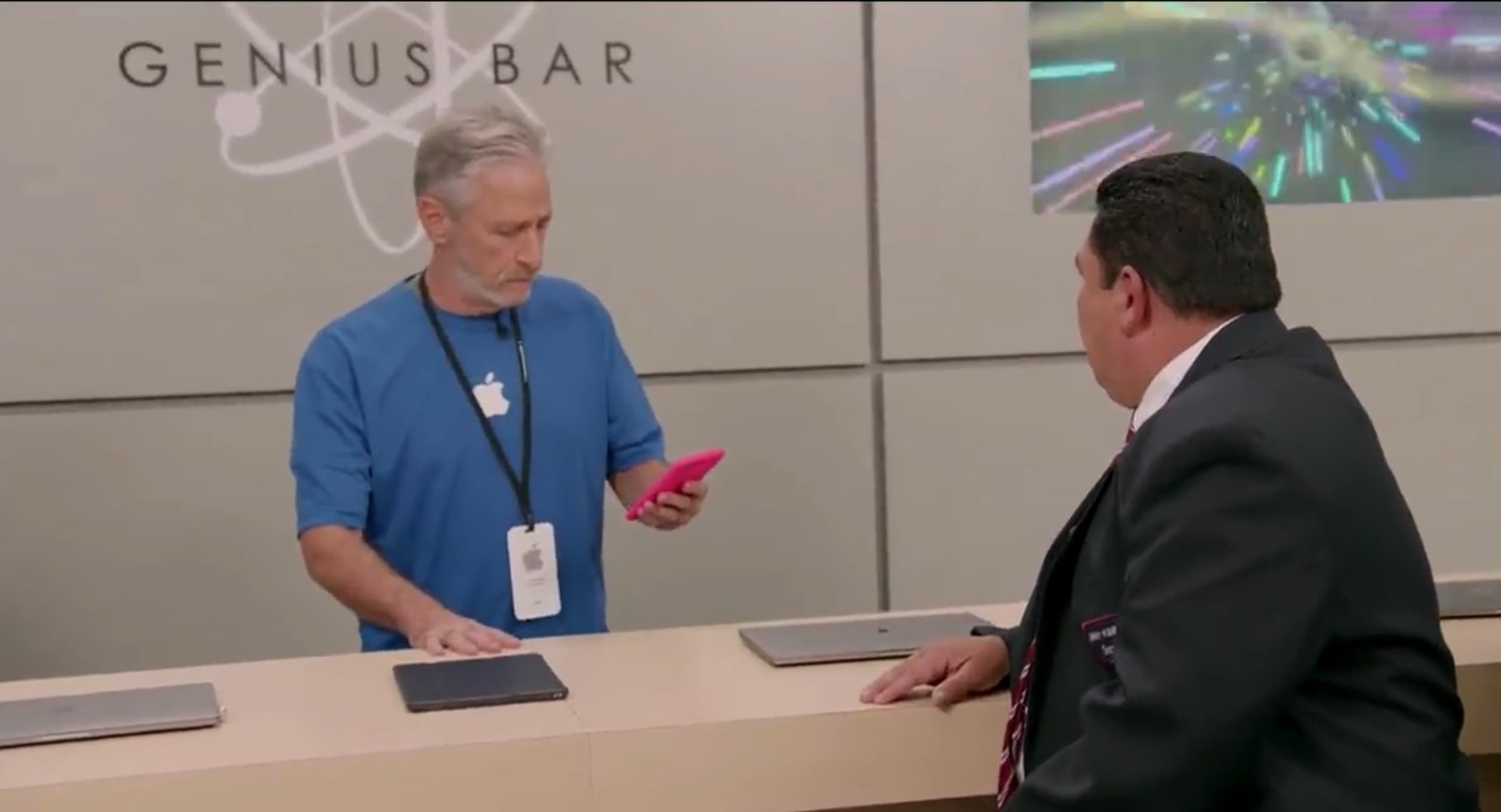 What if Apple made Jon Stewart work at the Genius Bar?