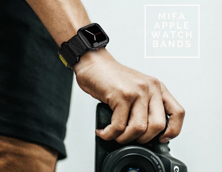 Mifa's rugged nylon tactical band is popular.