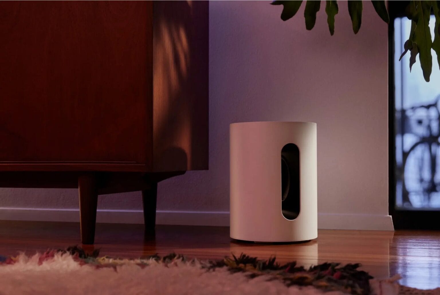 The new Sonos Sub Mini is designed to punch up bass while blending in.