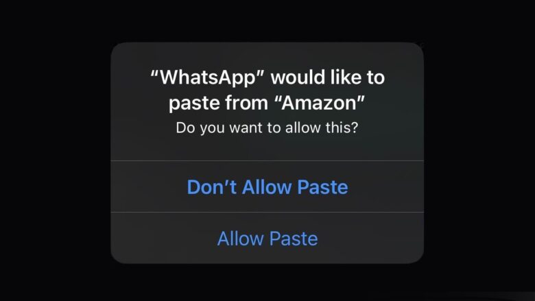 Fix for incessant iOS 16 'allow paste' pop-ups in development