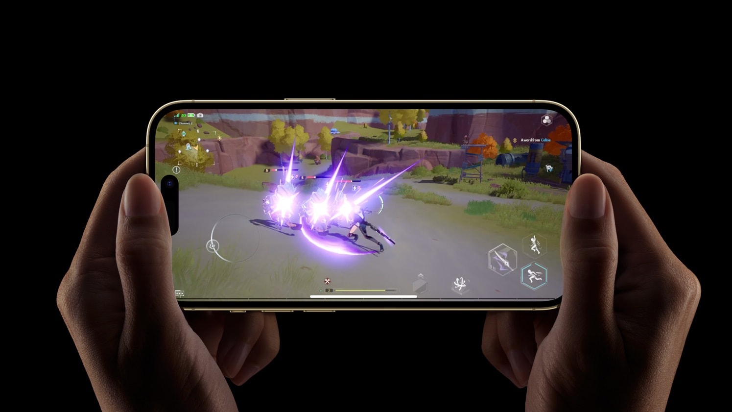 iPhone 14 Pro has the processing power for great gaming.