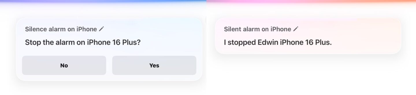 Control your iPhone alarm sound using Siri.