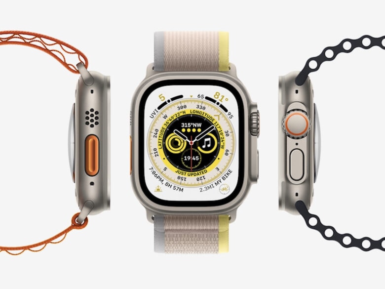 With its big, bold design (and that orange Action button), the Apple Watch Ultra ran away with the show.