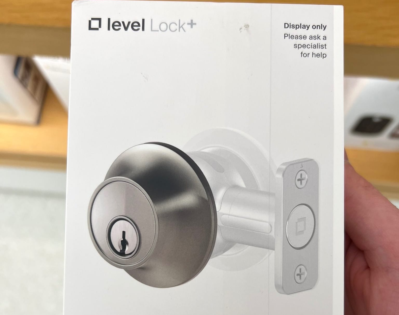 The Level Lock+ is available at some Apple Store locations.