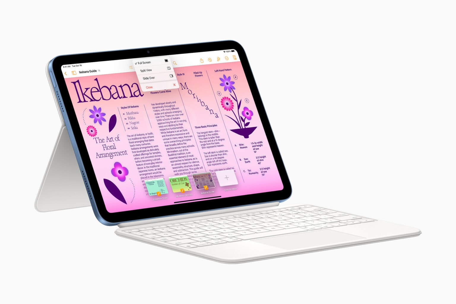The new Magic Keyboard Folio is made exclusively for the 10th-gen iPad.