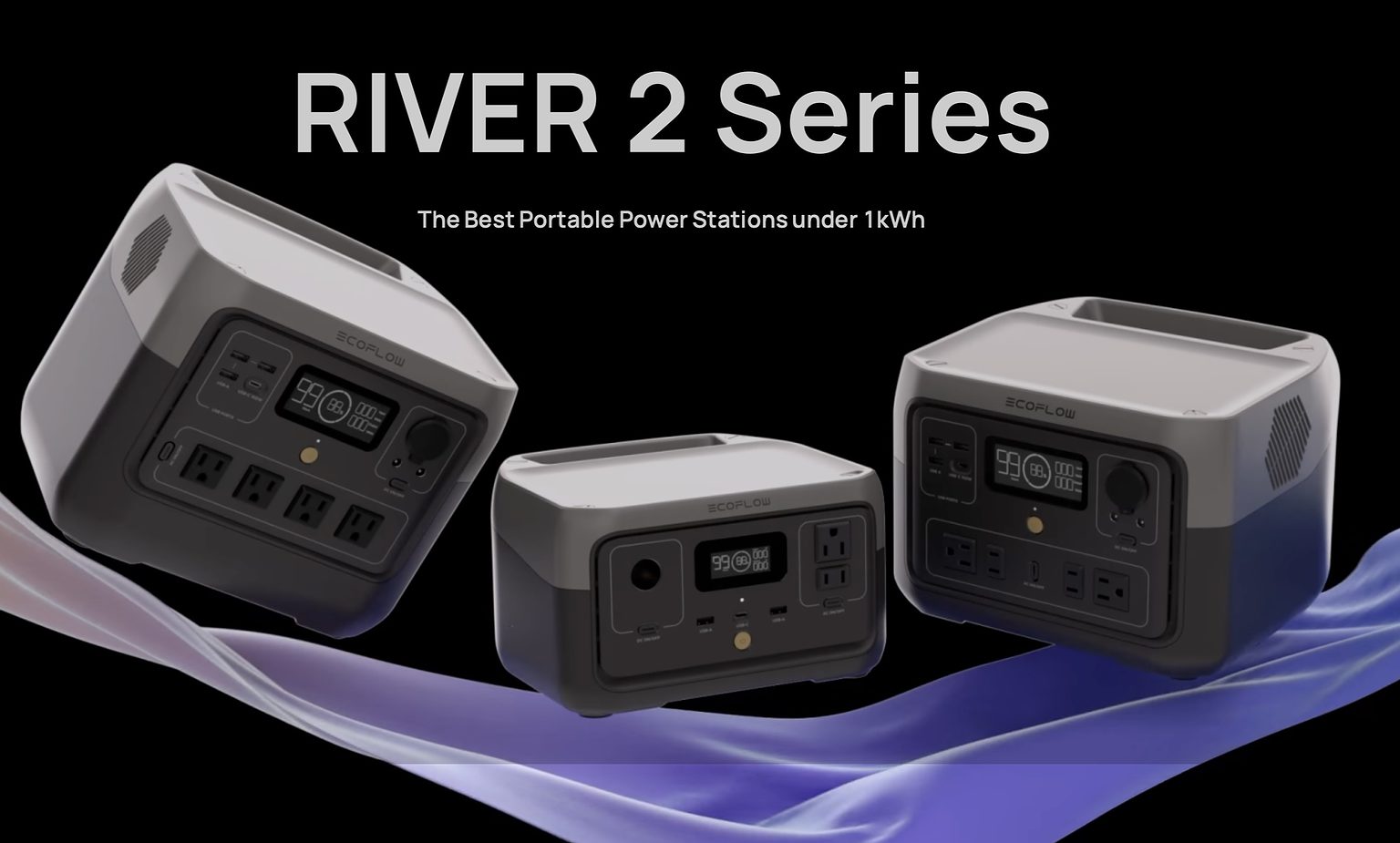 The three new portable power stations charge quickly and last a long time, EcoFlow said.