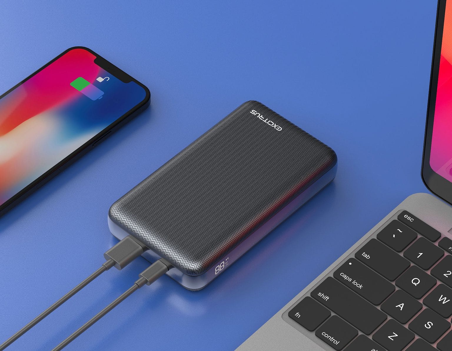 Excitrus 105W Power Bank Ultimate is about the size of a new iPhone.