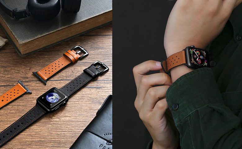 You can't get much more classic than Mifa's leather Apple Watch band.
