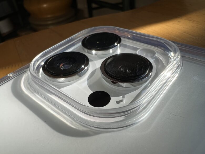 Mkeke’s cases include raised edges to protect the iPhone’s camera lenses and screen.