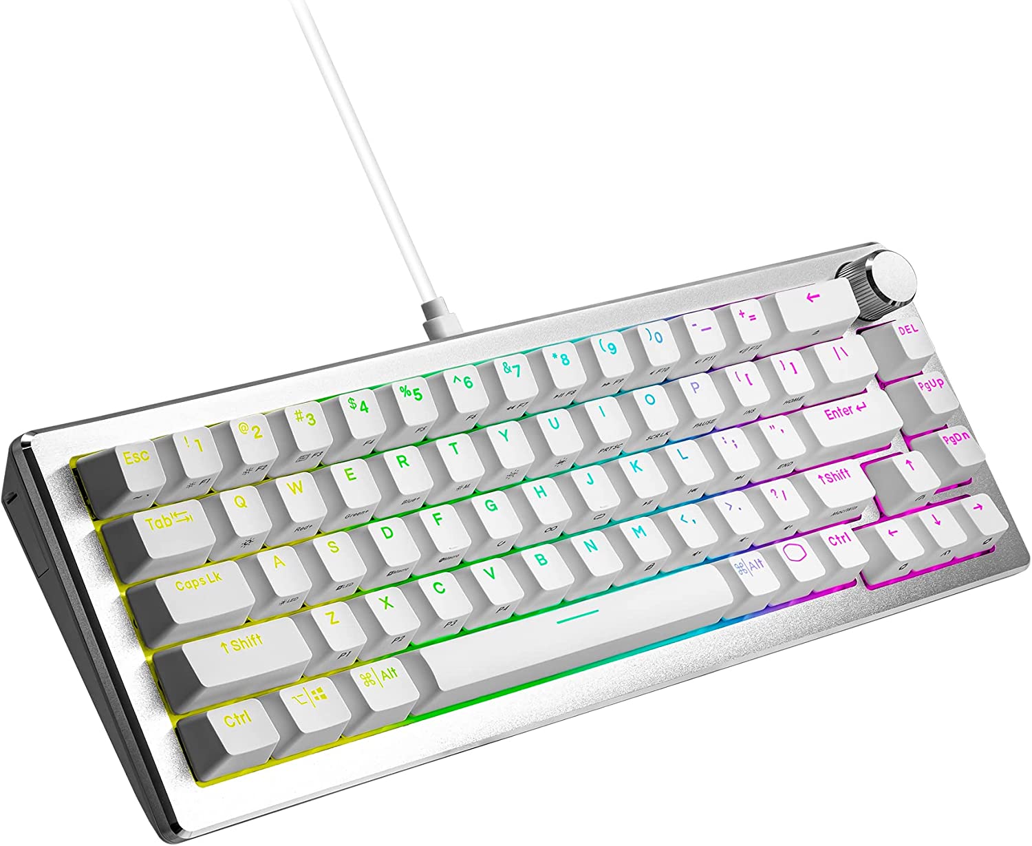 This wired mechanical keyboard can be easily modified in multiple ways.