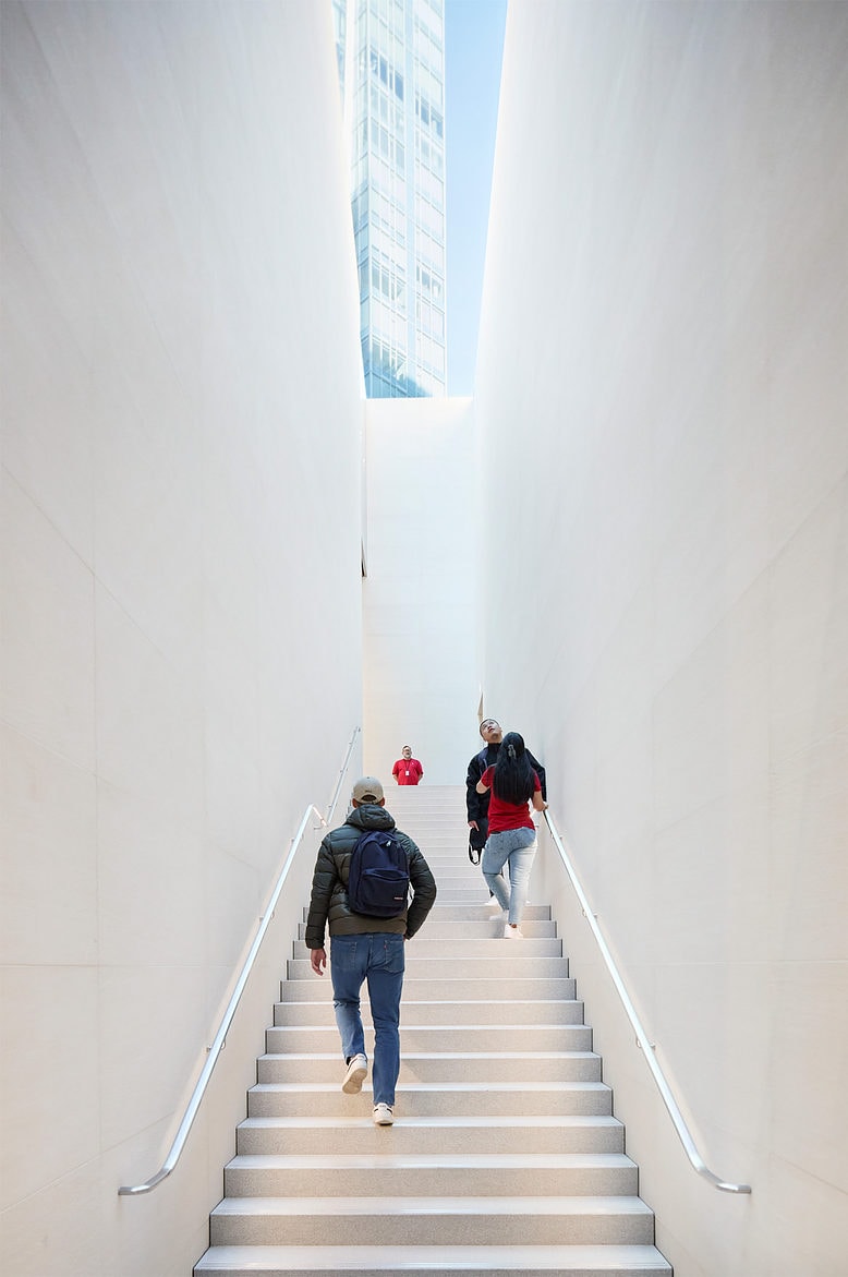 Apple said the store's grand staircase is one of its biggest.