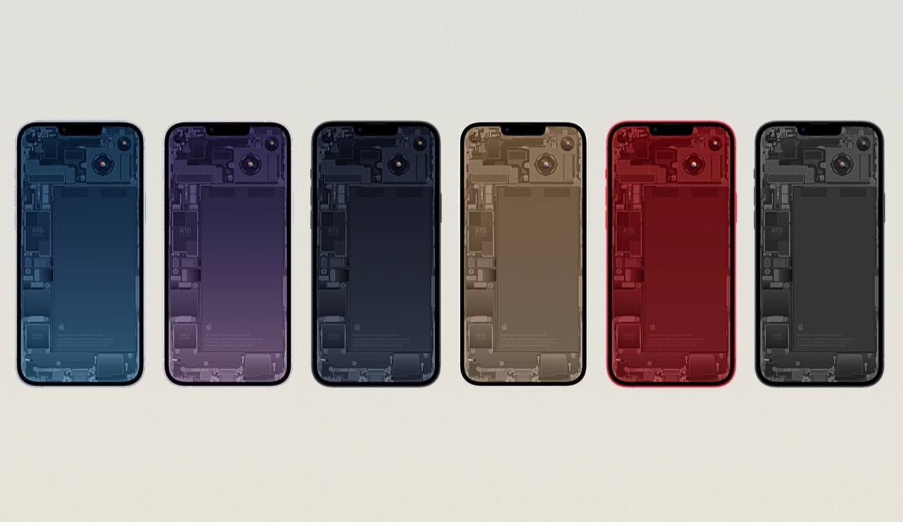 Show off your iPhone 14's innards in the form of a schematic wallpaper.