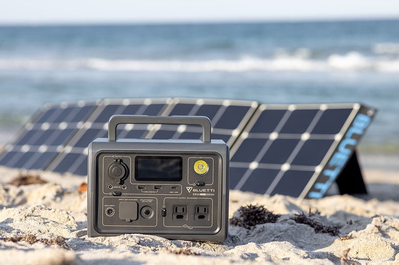 Bluetti's EB3A portable power station weighs just 10 pounds.