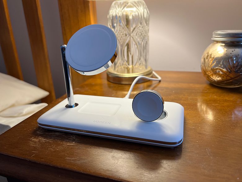 Charge three devices at once.