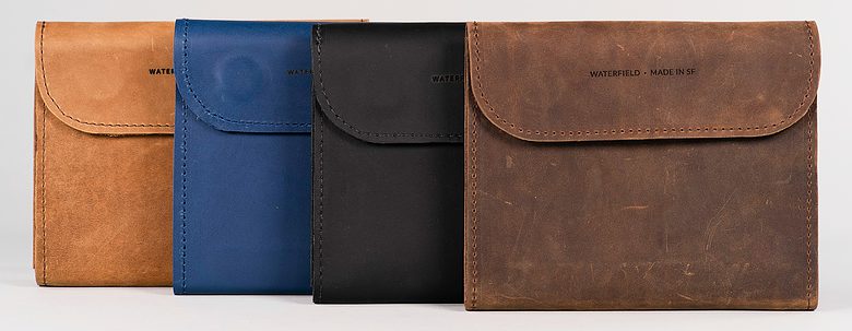 WaterField Designs' new leather Time Travel Case for Apple Watch comes in four colors.