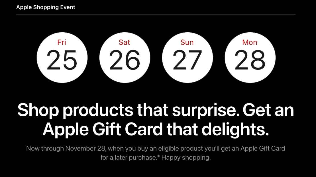 Apple's Black Friday 2022 shopping event is live.