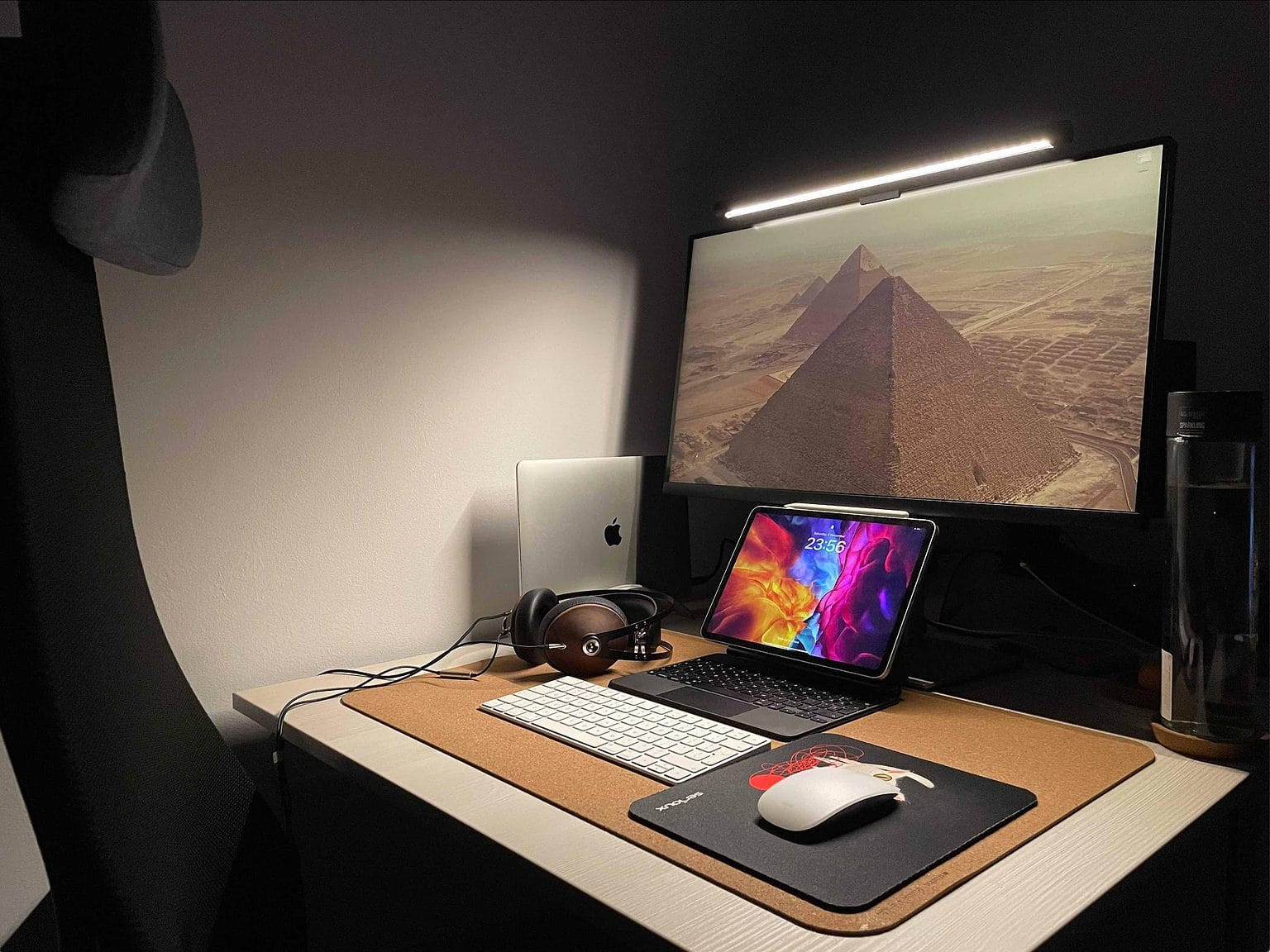 Would you keep the iPad Pro in the middle of the setup like that?