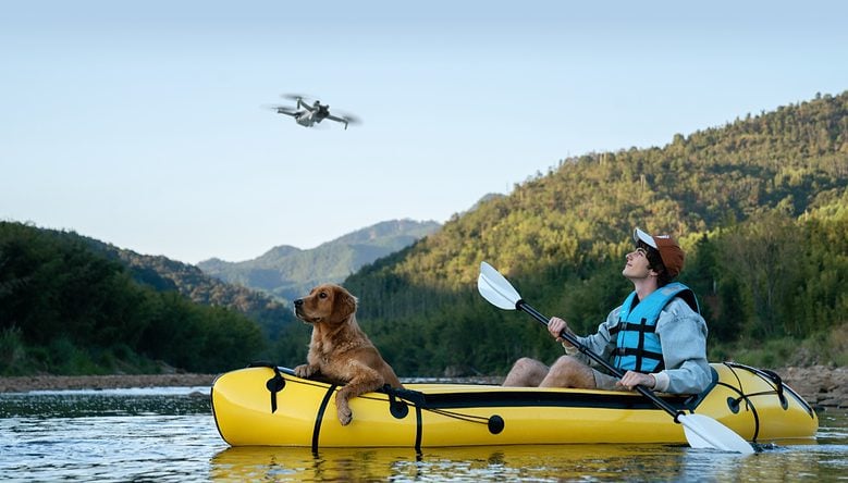 The DJI Mini 3 can transmit video from up to 10 kilometers away.