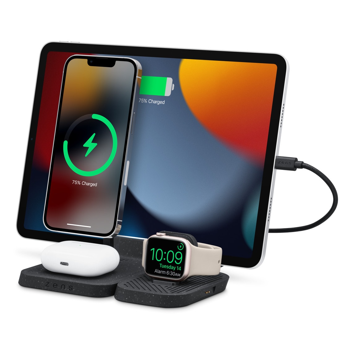 Zens' new modular charger for 3 or 4 devices is now on sale at Apple.